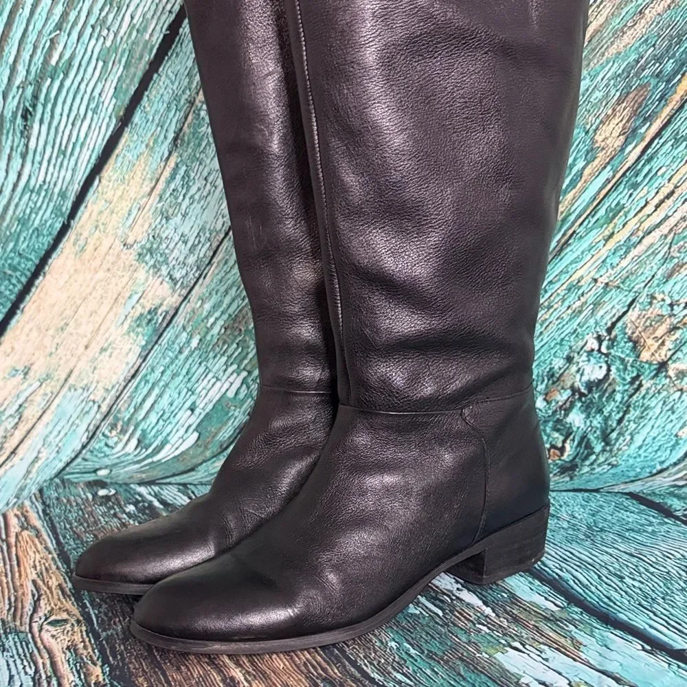 Crown Vintage Black Over the Knee Boots